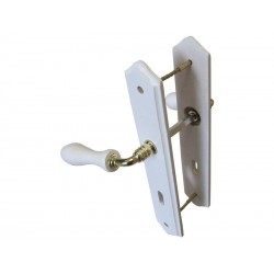 2 poignées de porte bois trou de clé bois Entraxe 195 Mm