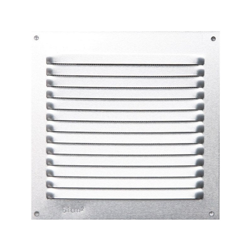 Grille d'aération aluminium anodisé