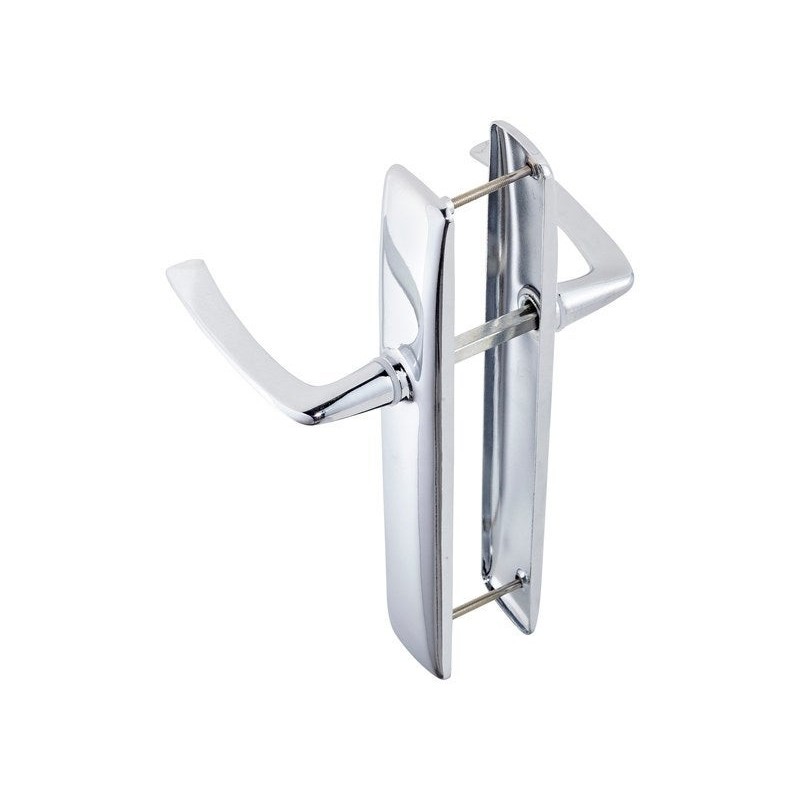 Lot de 2poignées de porte acier sans trou Inspire Acier Entraxe 195 Mm