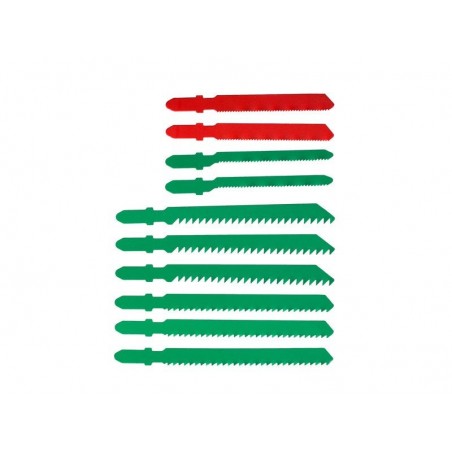 Lot de 10 Lames En t pour Bois Etmétaux coupe Droite 1.5-30mm