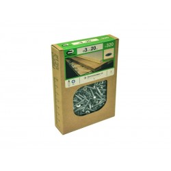 Lot de 320 vis acier tête fraiséeDiam.3 Mm X L.20 Mm