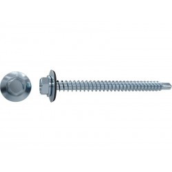 Lot de 10 Vis autoperceuse Acier Tête 6 Pans Hexagonal Standers X L.25 Mm