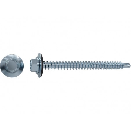 Lot de 10 Vis autoperceuse Acier Tête 6 Pans Hexagonal Standers X L.25 Mm