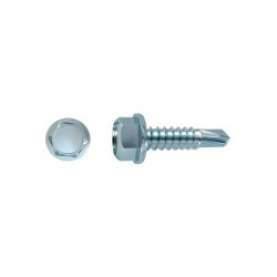 Lot de 150 Vis autoperceuse Acier Tête 6 Pans Hexagonal Standers X L.25 Mm