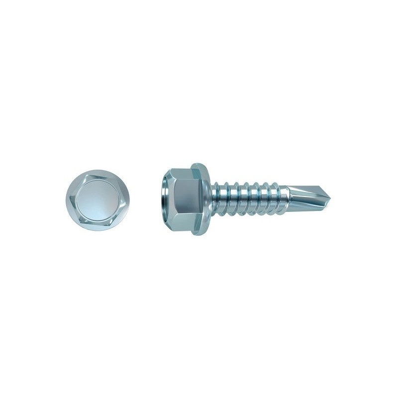 Lot de 150 Vis autoperceuse Acier Tête 6 Pans Hexagonal Standers X L.25 Mm