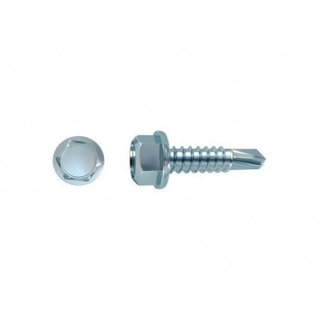 Lot de 150 Vis autoperceuse Acier Tête 6 Pans Hexagonal Standers X L.25 Mm