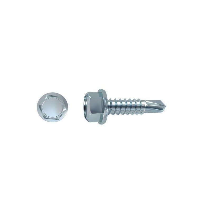 Lot de 150 vis autoperceuse acier tête 6 pans hexagonalX L.19 Mm