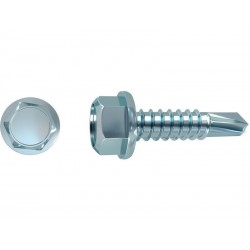 Lot de 100 Vis autoperceuse Acier Tête 6 Pans Hexagonal Standers X L.32 Mm