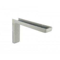 Equerre léonard acier plastifié Blanc H.11.4 X p.18 cm