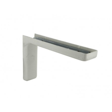 Equerre léonard acier plastifié Blanc H.11.4 X p.18 cm