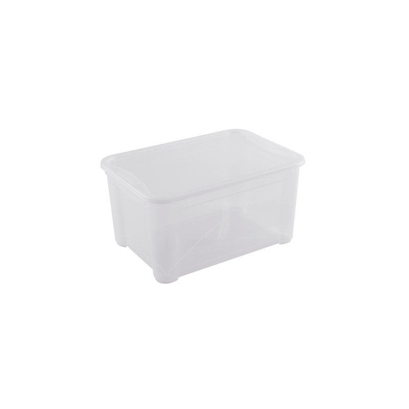 Bac de rangement polypropylène 48 l transparent
