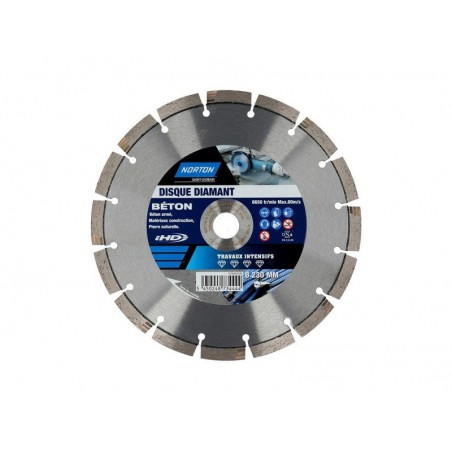 Disque diamant Intensif segmenté pourmatériaux de construction NortonDiam230Mm