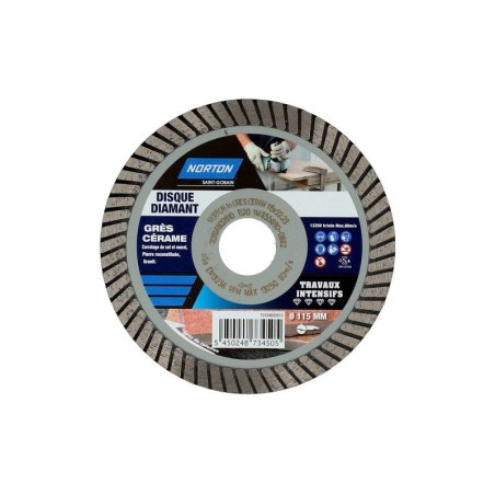 Disque diamant Intensif turbo pour Grèsdiam.115mm