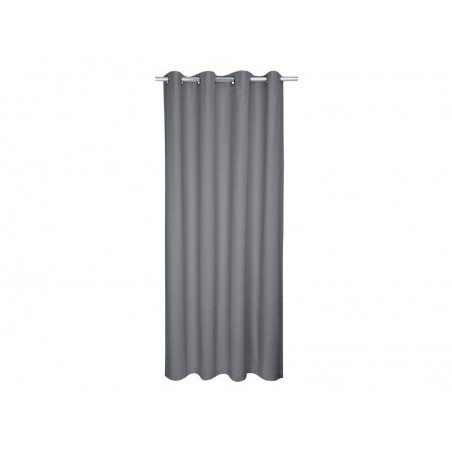 Rideau tamisant coton biologique Leya gris l.140 x H.280 cm -  - meilleure qualité