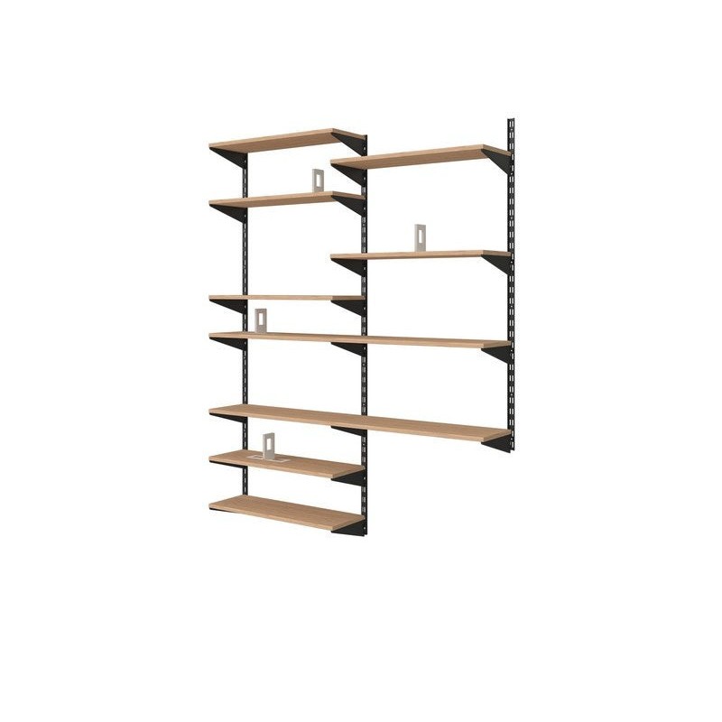 Serre-livres acier spaceo blanc p.80 X ep.0.88 cm