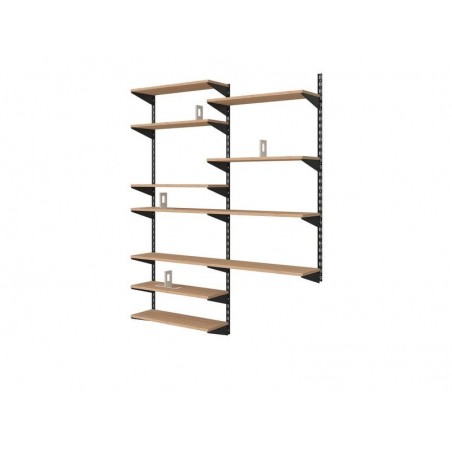 Serre-livres acier spaceo blanc p.80 X ep.0.88 cm