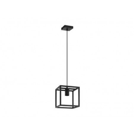 Suspension industriel en métal noir Eldrick 1 Lumière(S) D.20 Cm