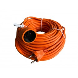 Rallonge électrique de jardin sans terre L.40m HO5VVF 2X1.5mÂ² orange