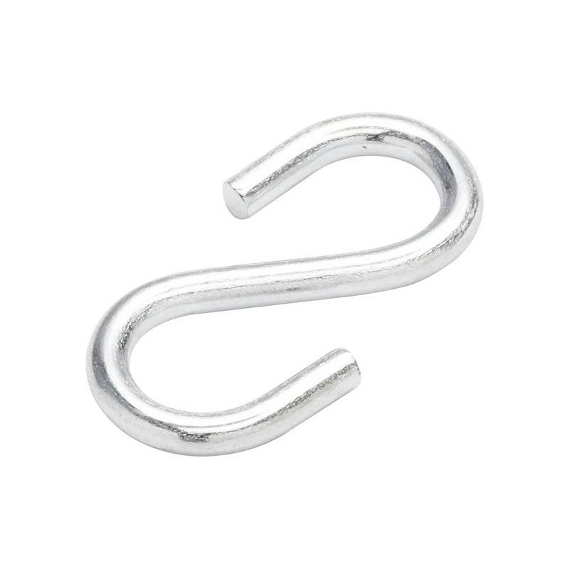 Lot de 4 Esses égales Ouvertes Acier Zingué Standers L.26 X L.14 X Ep.2.5 Mm