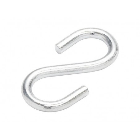 Lot de 4 Esses égales Ouvertes Acier Zingué Standers L.26 X L.14 X Ep.2.5 Mm