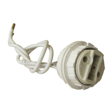 Douille Filetée Et Bagues Pour Halogène G9 Tibelec Plastique Blanc 100 W