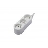 Multiprise filaire compact 3 prises blanc chacon