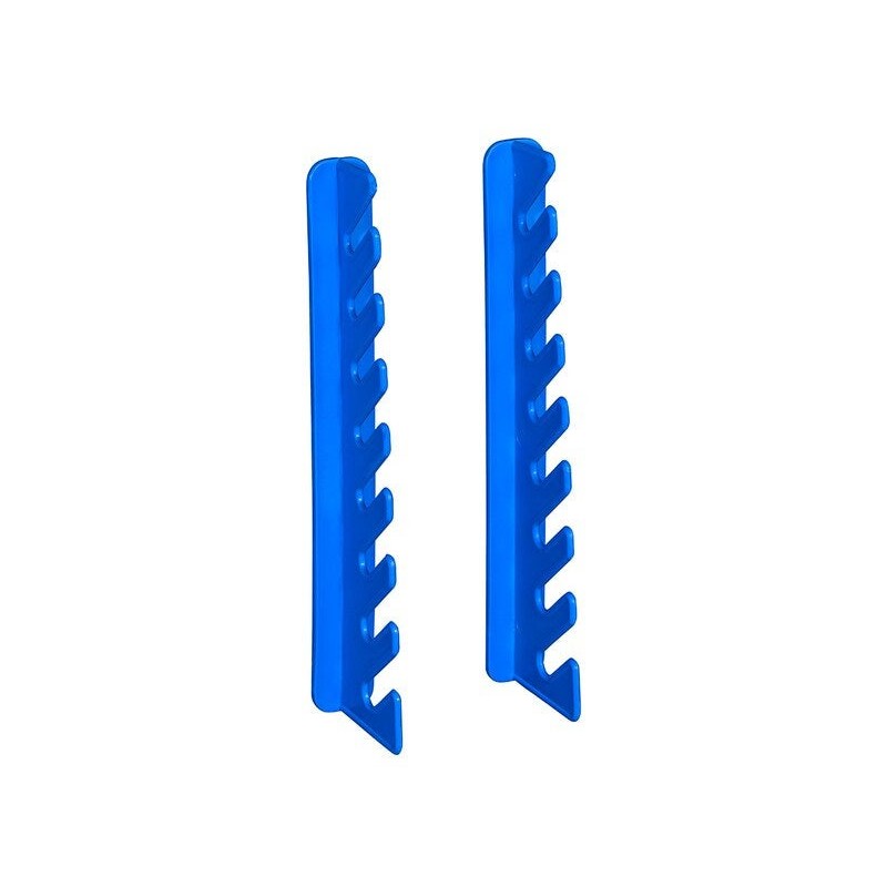 Ratelier 8 clés pour panneau mural jaune l.17.3 x H.21 x P.2.5 cm