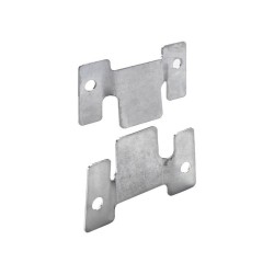 Lot de 2 raccords dassemblage acier zingue HETTICH l.100 mm