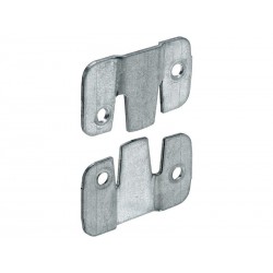 Lot de 2 raccords dassemblage acier zinguel.45 mm