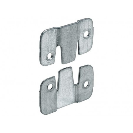 Lot de 2 raccords dassemblage acier zinguel.45 mm