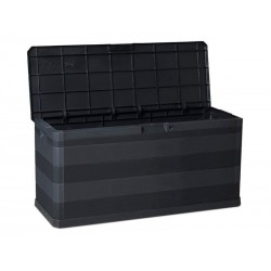 Coffre en plastique noir l.117 x P.45 x H.56 cm