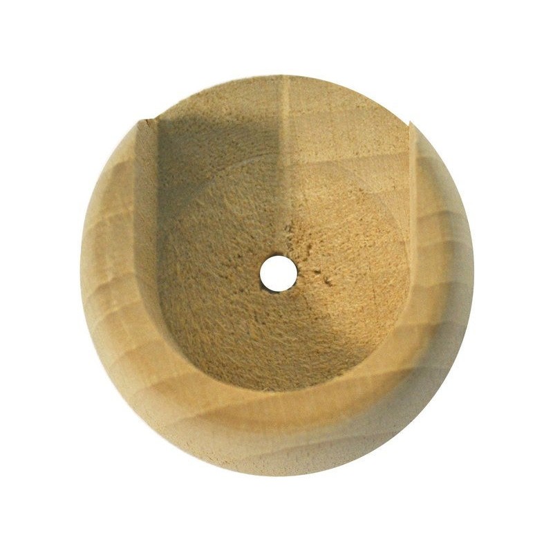 Lot de 2 naissances tringle à rideau Design 28 mm chê ne verni INSPIRE