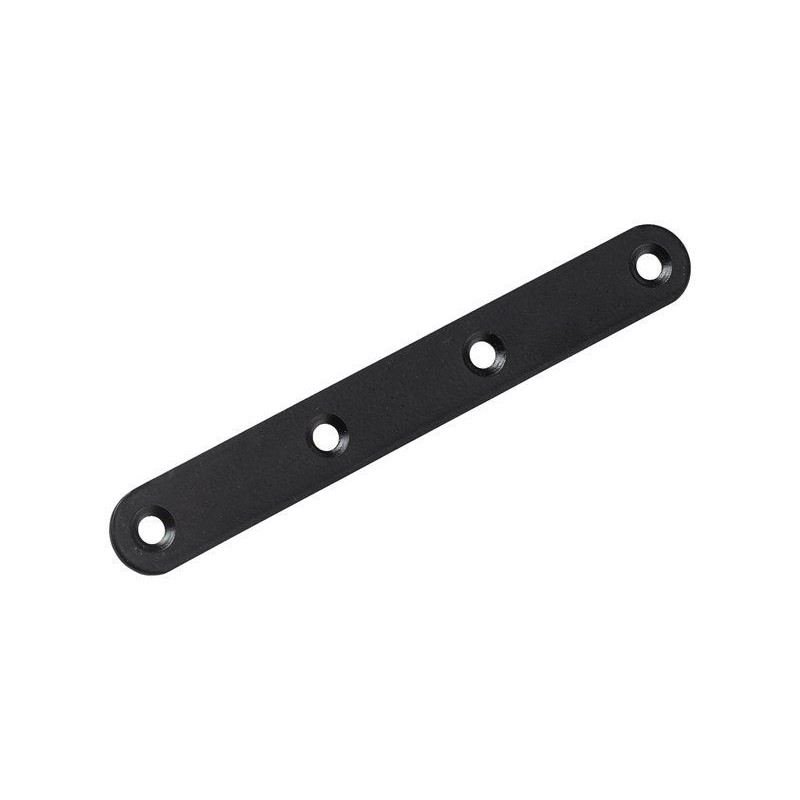 Patte dassemblage acier noirL. 120 mm x l.15 mm x H.0.2 cm