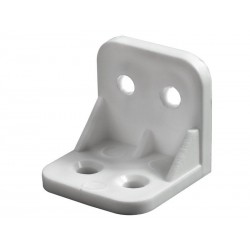 Equerre plastique blancL.30 mm x l.30 mm x H.3 cm