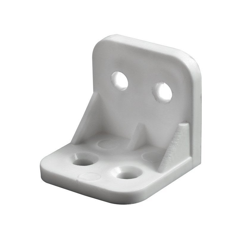 Equerre plastique blancL.30 mm x l.30 mm x H.3 cm