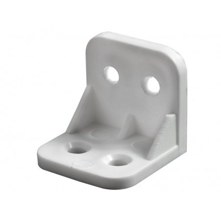 Equerre plastique blancL.30 mm x l.30 mm x H.3 cm