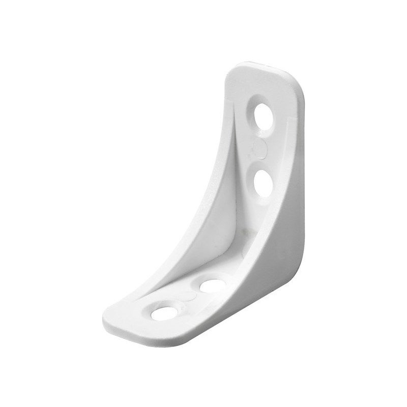 Equerre plastique blancL.40 mm x l.16 mm x H.4 cm