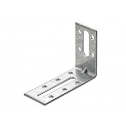 Equerre de reglage acier zingueL.80 mm x l.30 mm x H.5.5 cm