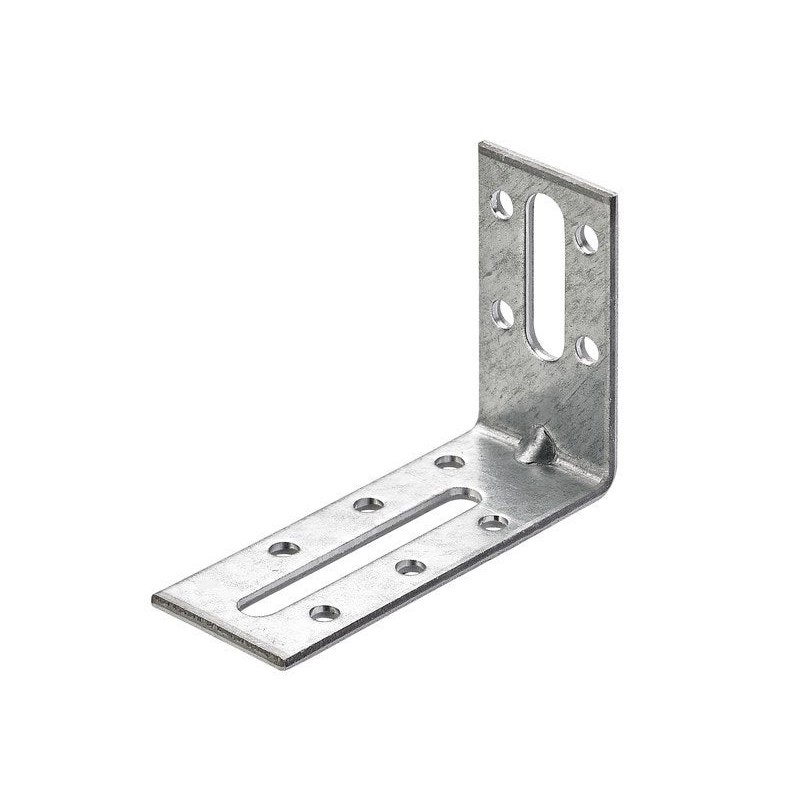 Equerre de reglage acier zingueL.80 mm x l.30 mm x H.5.5 cm