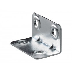 Equerre haute acier zingueL.37 mm x l.20 mm x H.2 cm