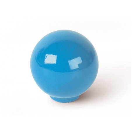 Bouton de meuble boule Bleu Abs H.29 X L.28 X P.28 Mm