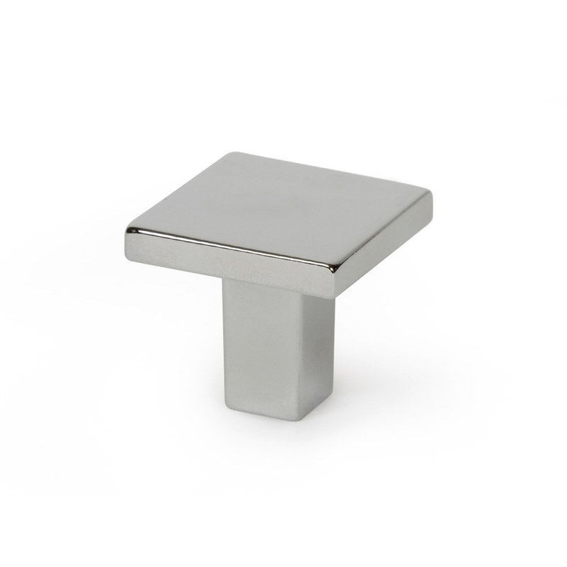 Bouton de meuble carré Argent Zamak H.28 X L.30 X P.30 Mm