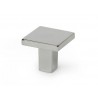 Bouton de meuble carré Argent Zamak H.28 X L.30 X P.30 Mm