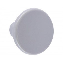Lot de 6 boutons de meuble rond gris plastique H.27 X L.33 X P.33 Mm