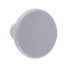 Lot de 6 boutons de meuble rond gris plastique H.27 X L.33 X P.33 Mm