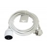 Rallonge électrique ménager avec terre H05VVF blanc 5m