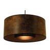 Suspension 1xE27 max 60W synthetique brun-noir METROPOLIGHT Club Diamètre 38 cm