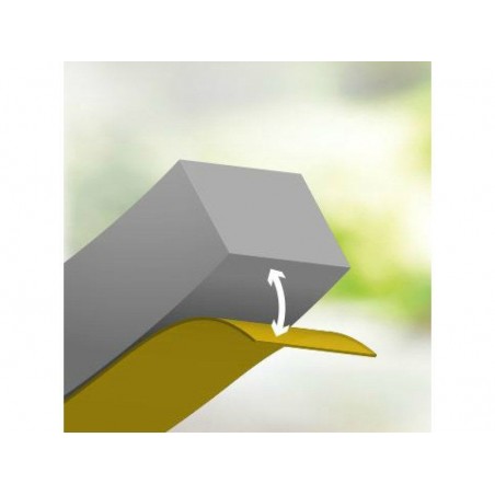 Joint de porte de garage AXTON 3 à 16 mm L.6 m gris