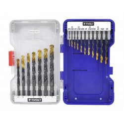 Lot de 18 forets à métal diam.2 à  10mm