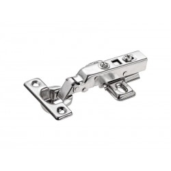 Charnière invisible acier pour meuble applique entraxe 38 mm D.26 mm